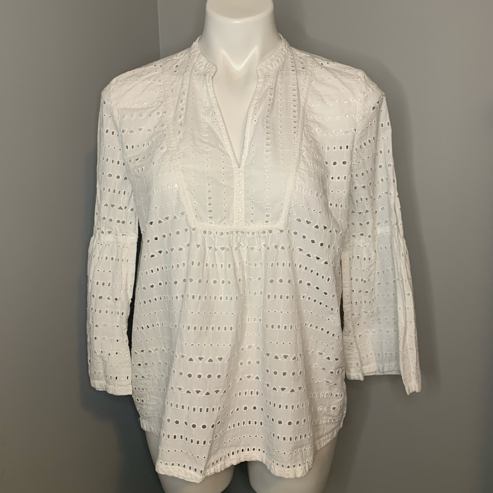 3/$25 - Loft white boho top
